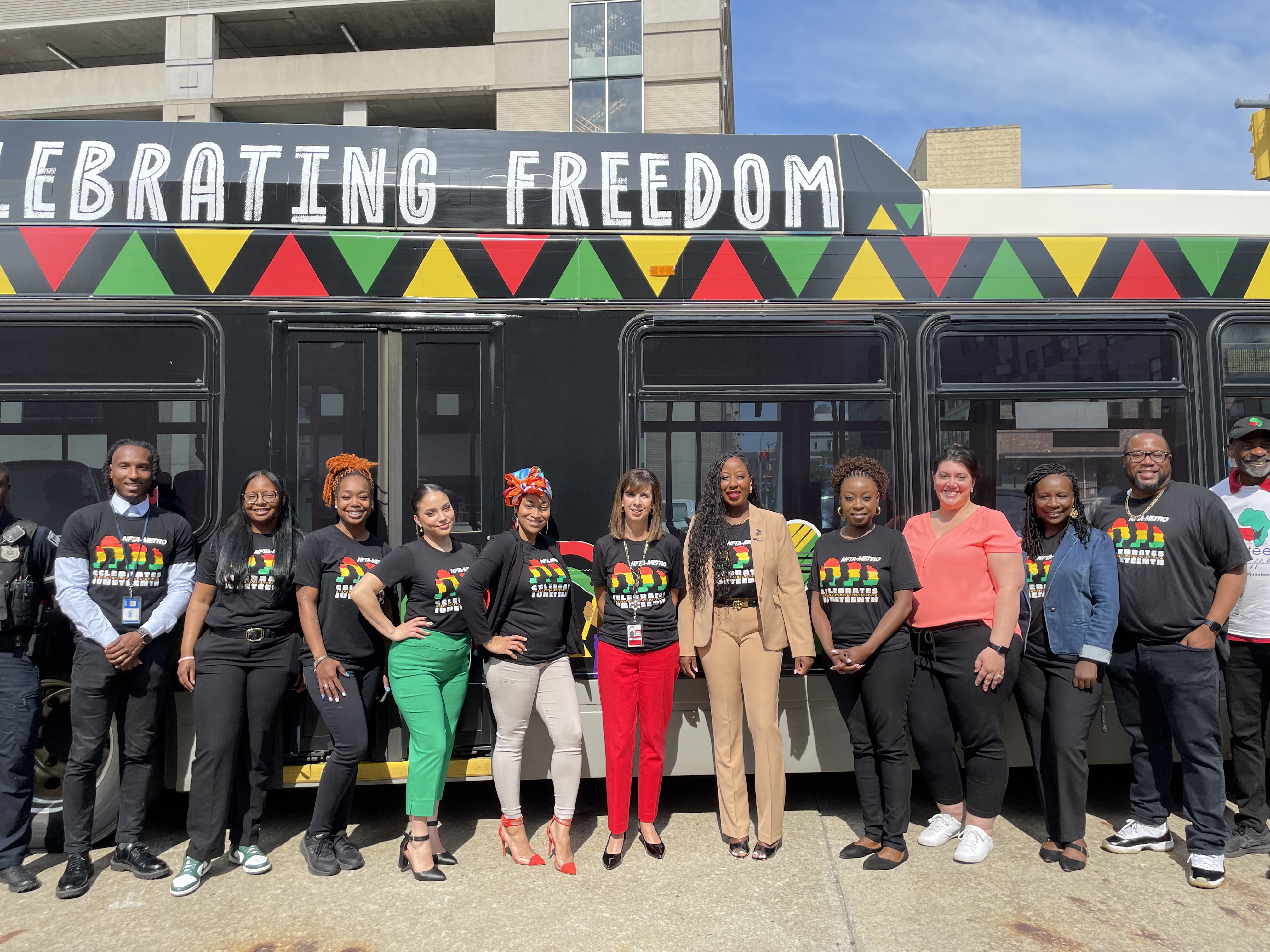 NFTA Unveils Vibrant Juneteenth Bus